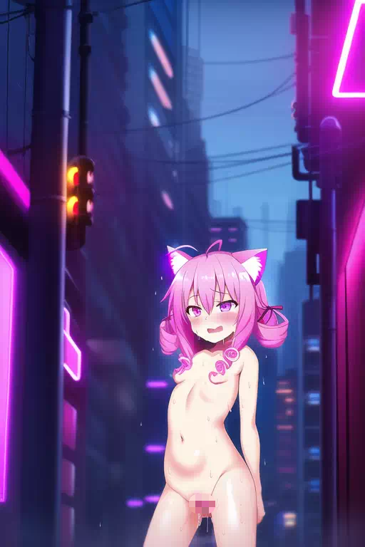 pinkcat in cybercity