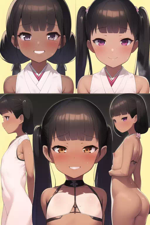 NovelAI生成の褐色メスガキ