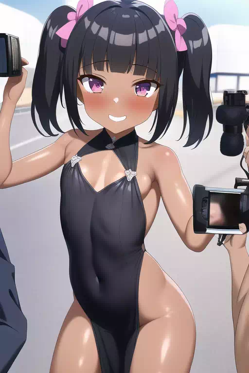 NovelAI生成の褐色メスガキ