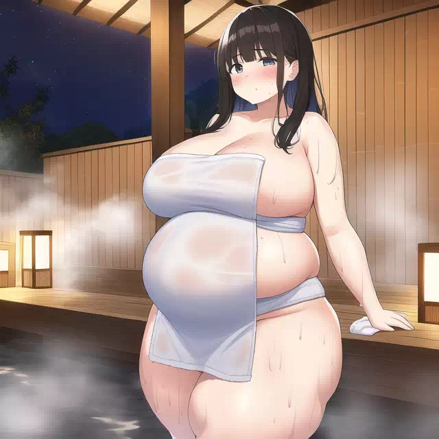 novelAI fat girl bath