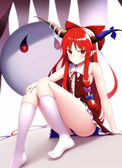 [NovelAI]伊吹萃香+小悪魔