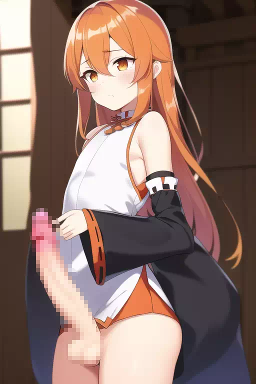 オレンジ髪男の娘のエロイラスト集