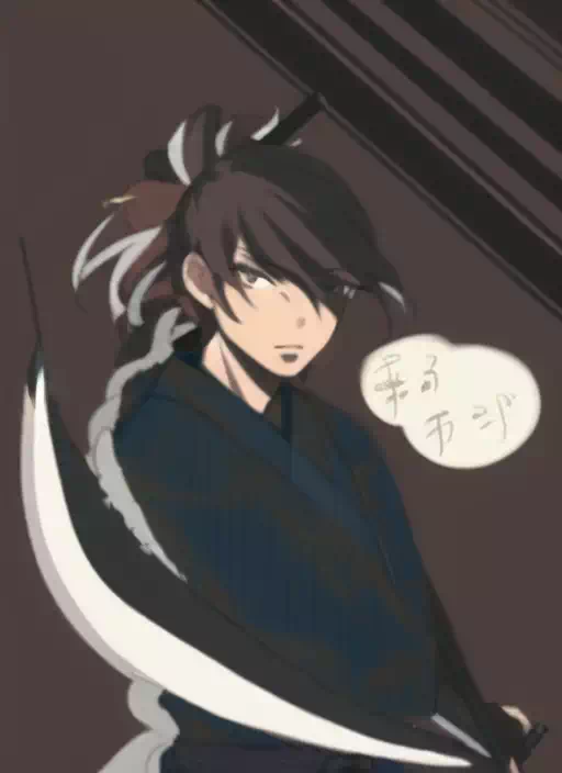 昔の絵をAIにきれいにしてもらった