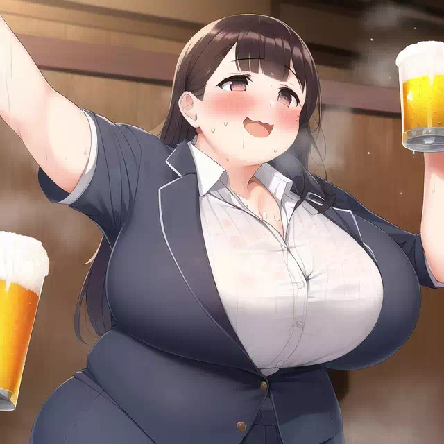 novelAI fat girl business suit