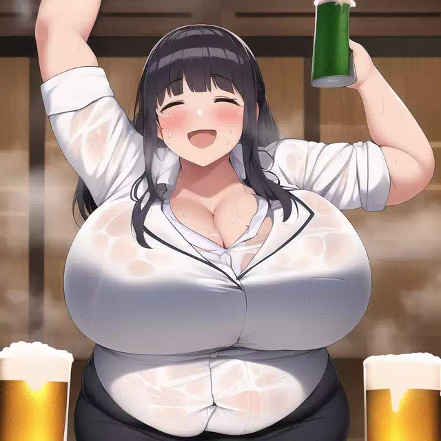 novelAI fat girl business suit