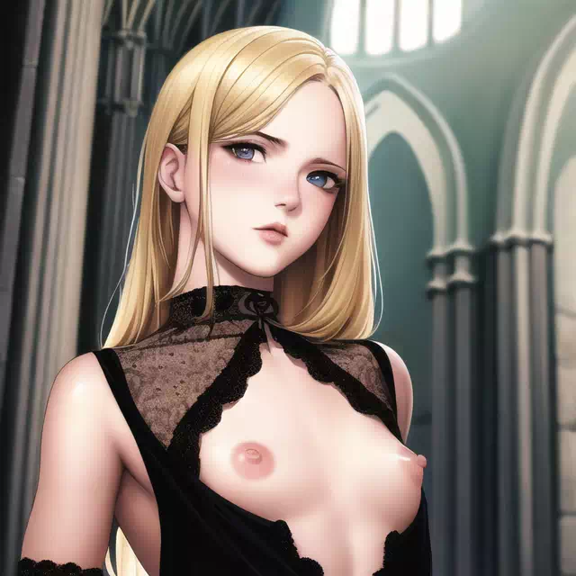 ai～blonde hair girl in church