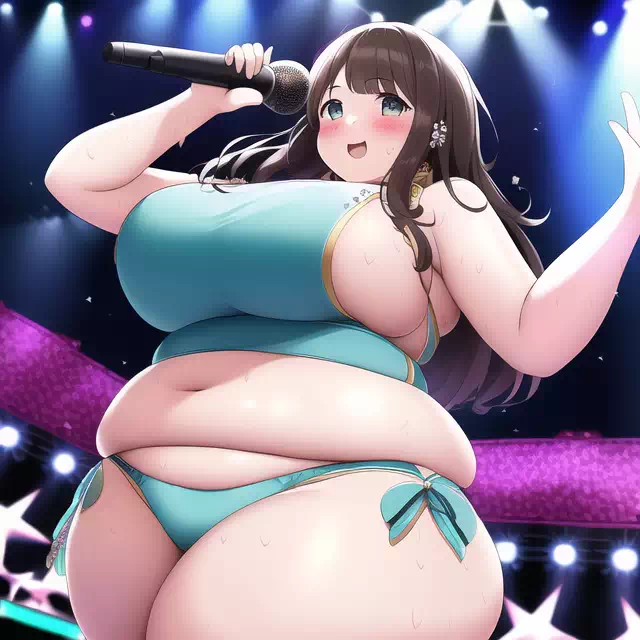 novelAI fat girl idol