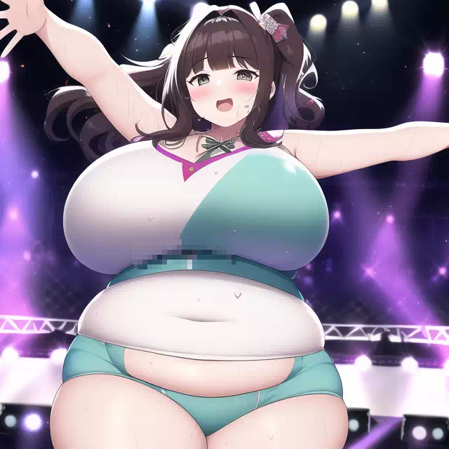 novelAI fat girl idol