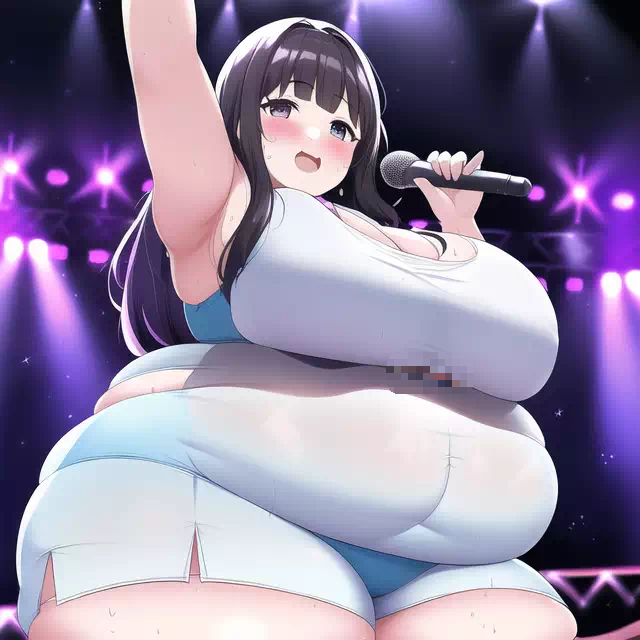 novelAI fat girl idol