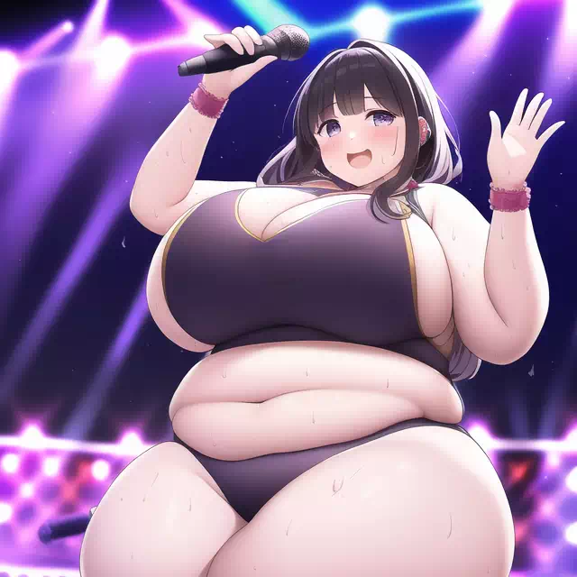 novelAI fat girl idol