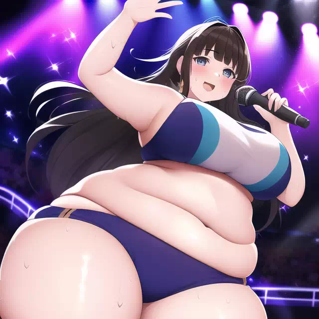 novelAI fat girl idol