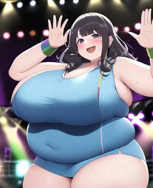 novelAI fat girl idol