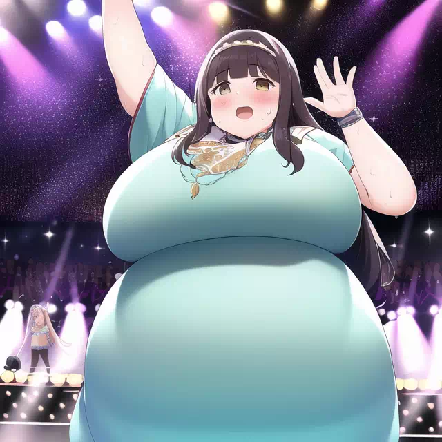 novelAI fat girl idol