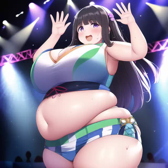 novelAI fat girl idol