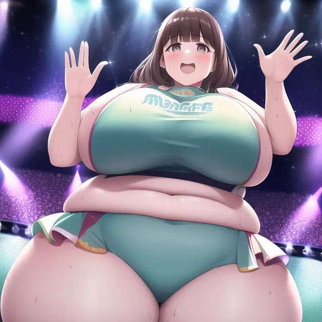 novelAI fat girl idol