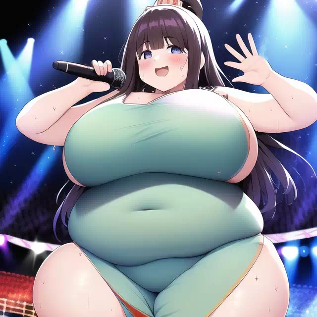 novelAI fat girl idol