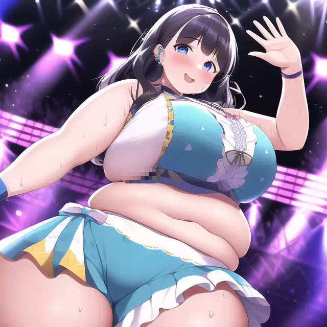 novelAI fat girl idol