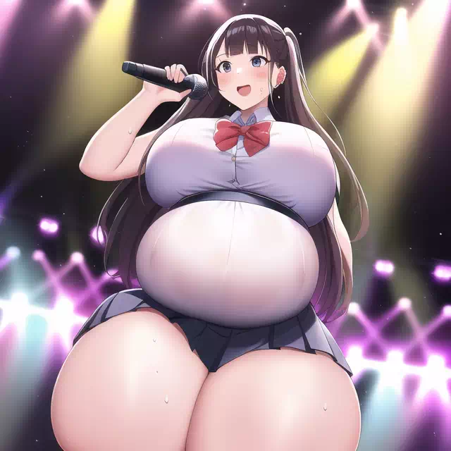 novelAI fat girl idol