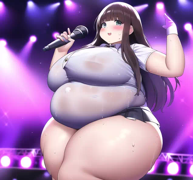 novelAI fat girl idol