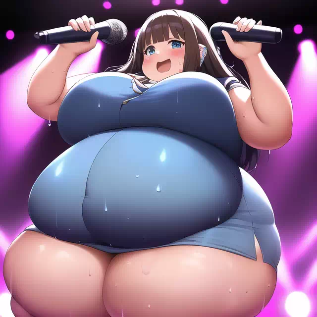 novelAI fat girl idol