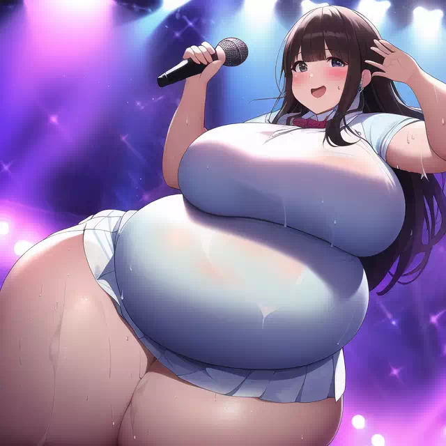 novelAI fat girl idol