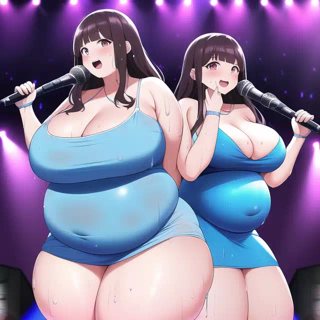 novelAI fat girl idol