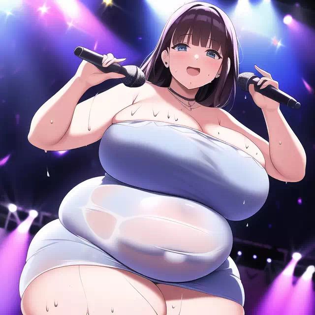 novelAI fat girl idol