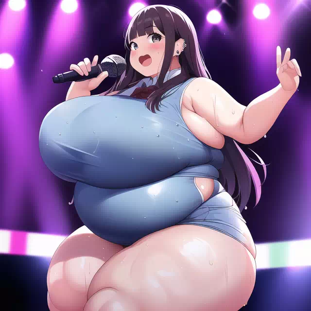 novelAI fat girl idol