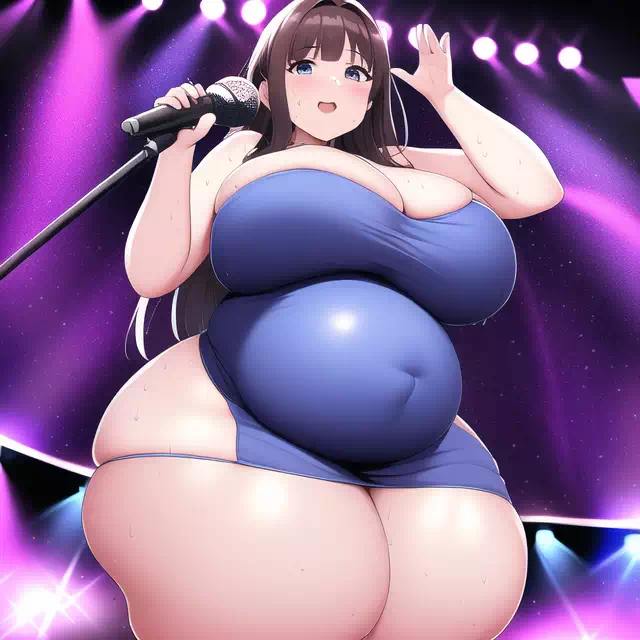 novelAI fat girl idol