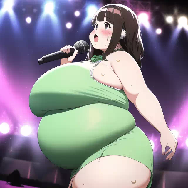 novelAI fat girl idol