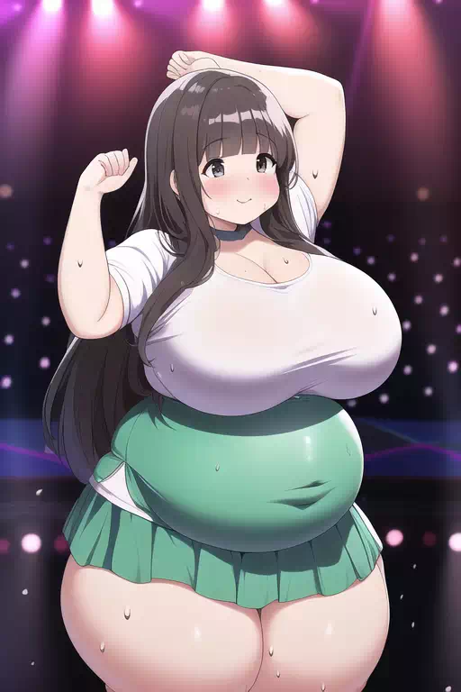novelAI fat girl idol