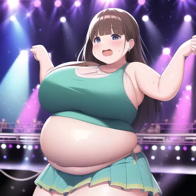 novelAI fat girl idol