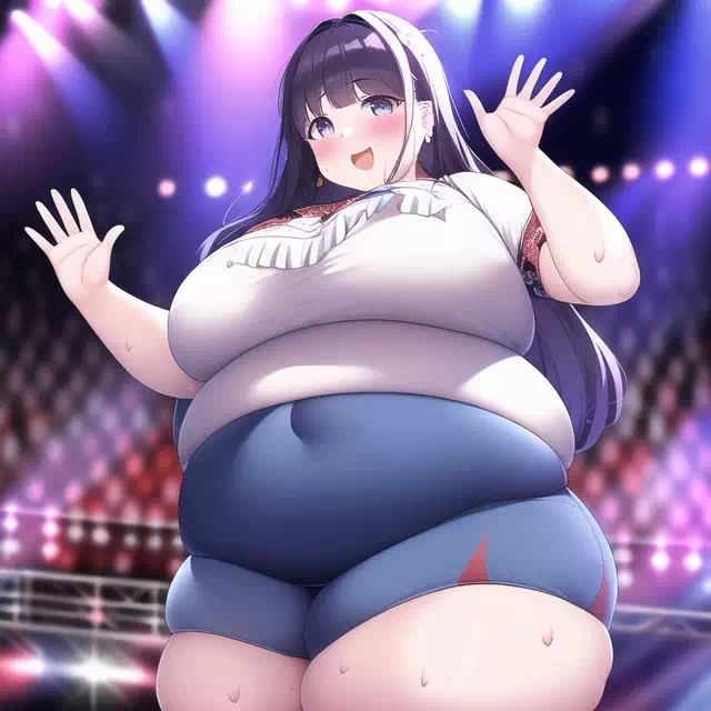 novelAI fat girl idol