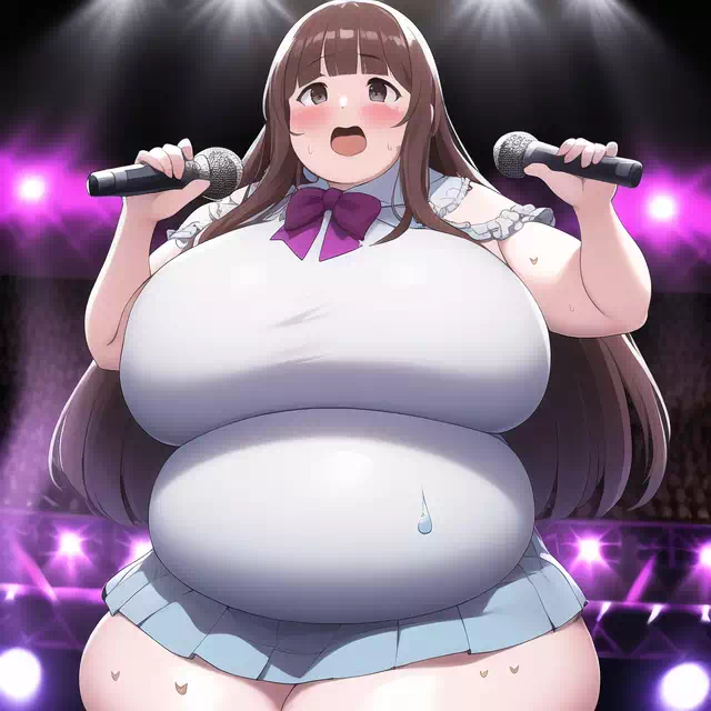 novelAI fat girl idol