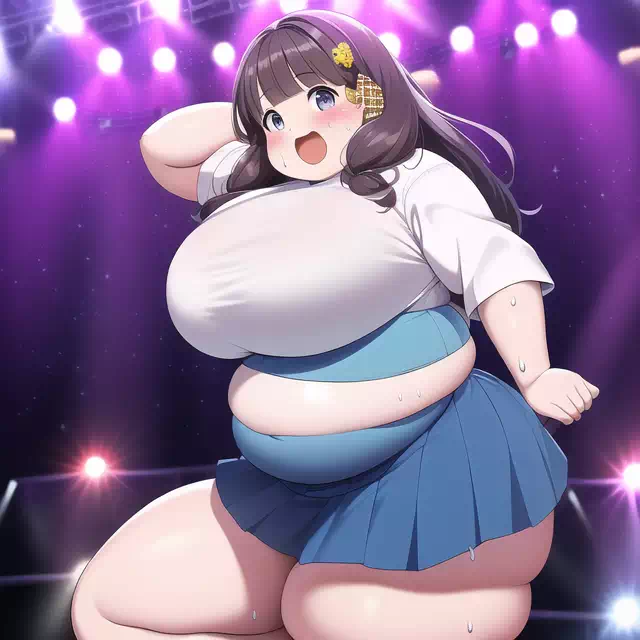 novelAI fat girl idol