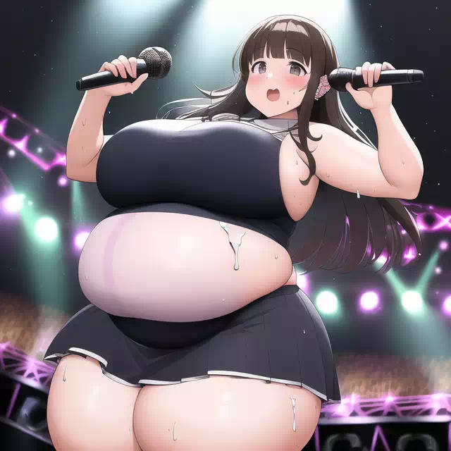 novelAI fat girl idol