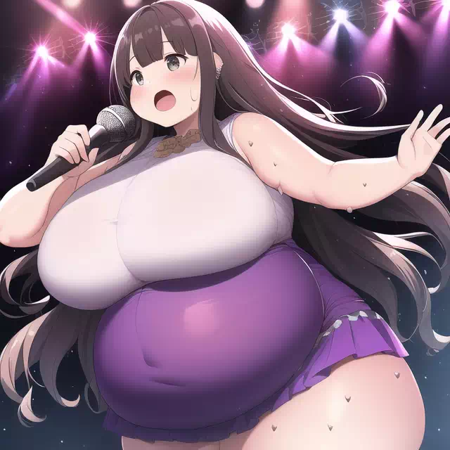 novelAI fat girl idol