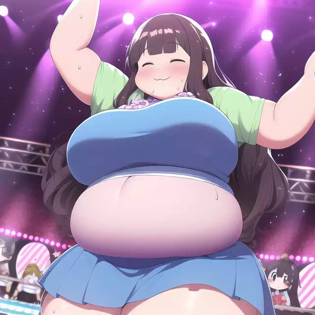 novelAI fat girl idol