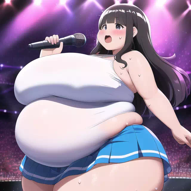 novelAI fat girl idol