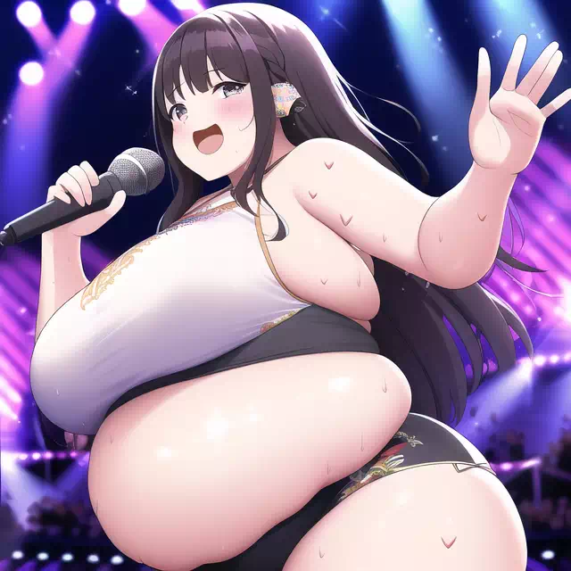 novelAI fat girl idol