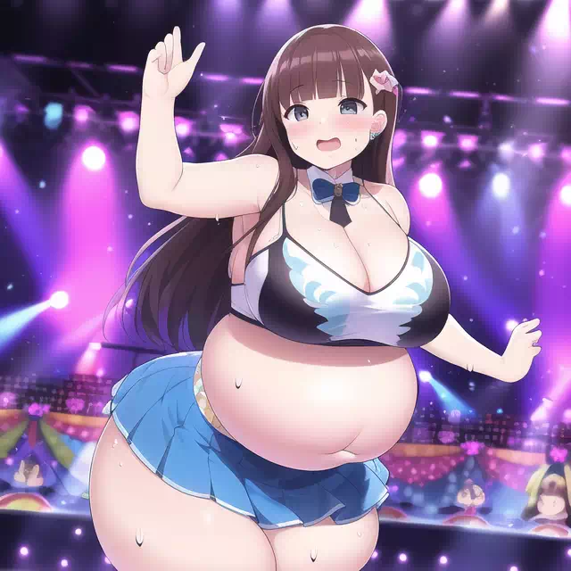 novelAI fat girl idol