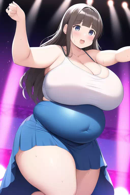 novelAI fat girl idol