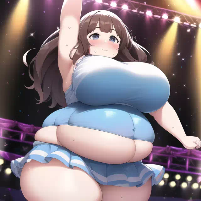 novelAI fat girl idol