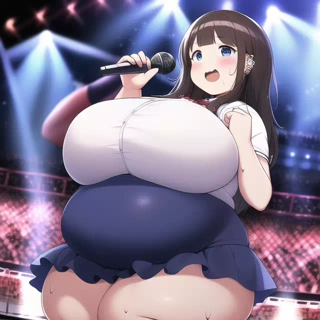 novelAI fat girl idol