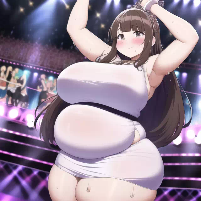 novelAI fat girl idol