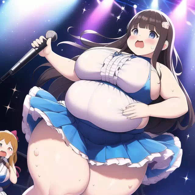 novelAI fat girl idol