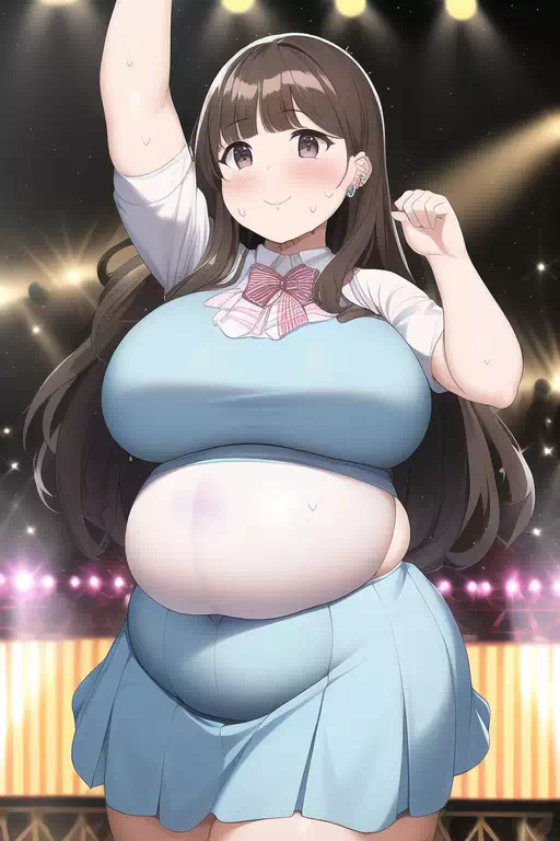 novelAI fat girl idol