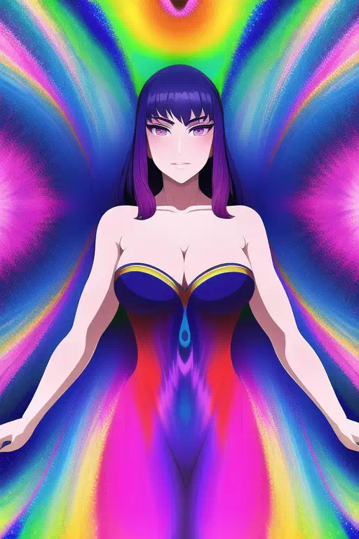 【NovelAI】Psychedelic woman