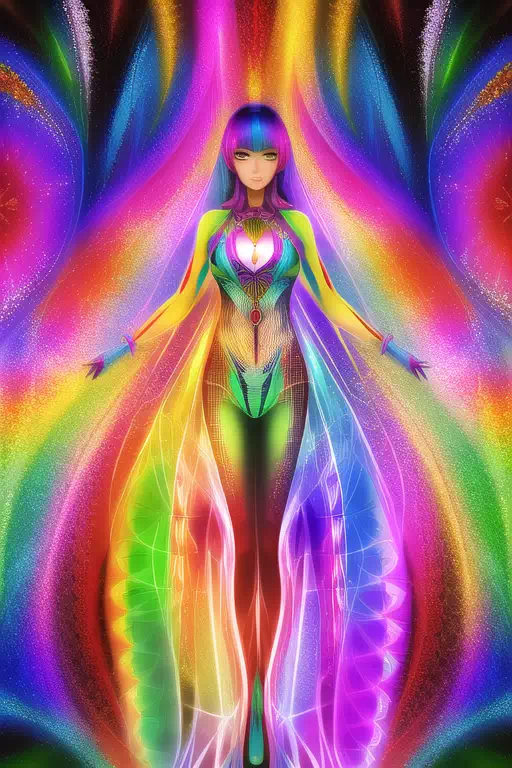 【NovelAI】Psychedelic woman