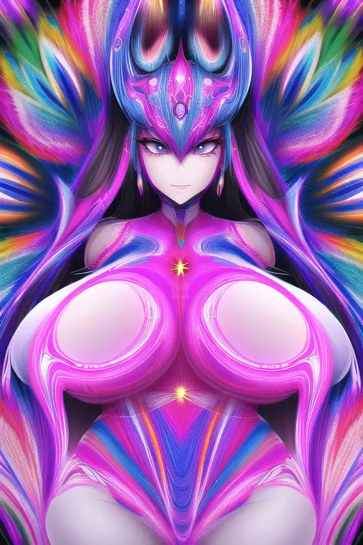 【NovelAI】Psychedelic woman